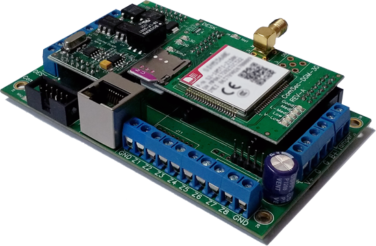 כרטיס משדר אזעקה ComSec-2000_4G לרשתות CAT-M1 ו-NB-IoT